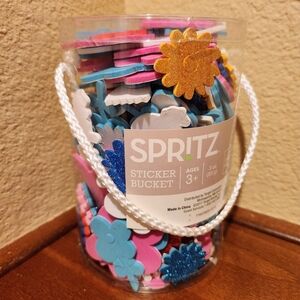Spritz Flower Foam Sticker Bucket